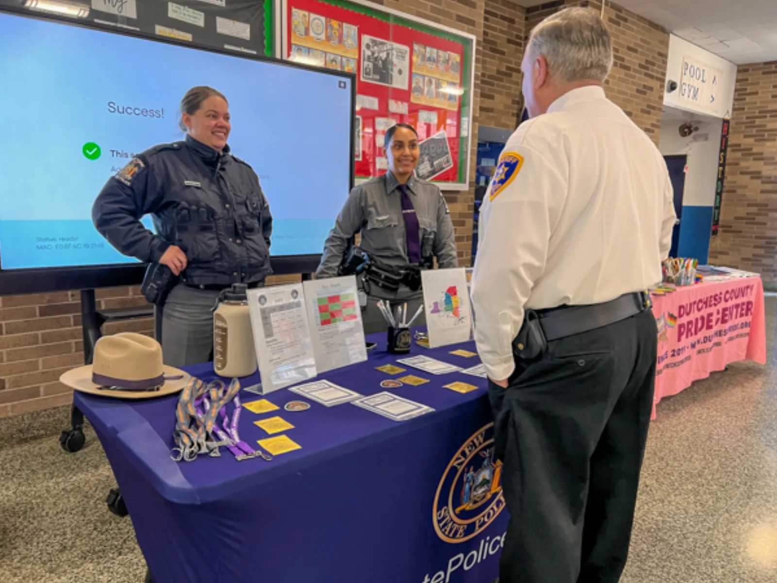 Smiling children enjoying the annual Books and Breakfast event in Poughkeepsie NY