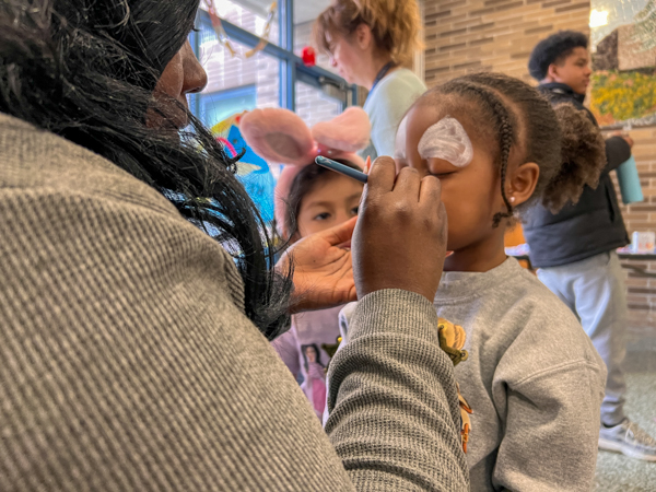 Children and volunteers sharing a morning of reading and community in Dutchess County